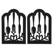5Pairs Simple Style Iron Bookends Decorative Book Organizer for Home Office
