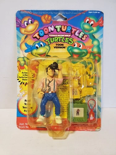 Vintage TMNT Toon Vernon 1992 Teenage Mutant Ninja Turtles Card Not Perfect