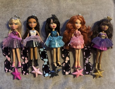 Bratz Funk N Glow 3rd Edition Cloe, Yasmin, Jade, Meygan & Sasha Rare Complete