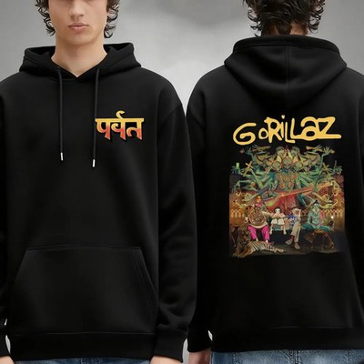 Gorillaz Hoodie The Mountain Album Art Herren Hip-Hop Rock Sweatshirt