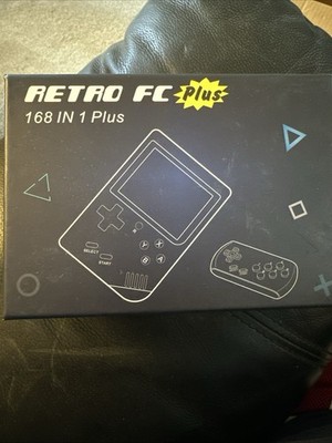 Retro FC Plus 168 in 1 Handheld Game Console Clear Transparent