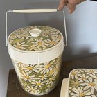 VINTAGE West Bend Thermo-Serv Daisy Ice Bucket w Lid & Casserole Server Set — photo 9