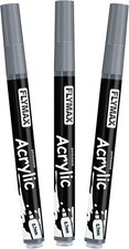 Grey Marker Paint Pens - Permanent Marker Pens Grey Acrylic Paint Water-Based