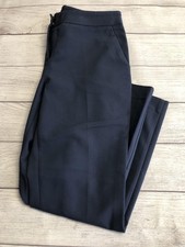 Express Pants Womens 8 Blue Columnist Ankle Mid Rise Slim Twill Dress Office