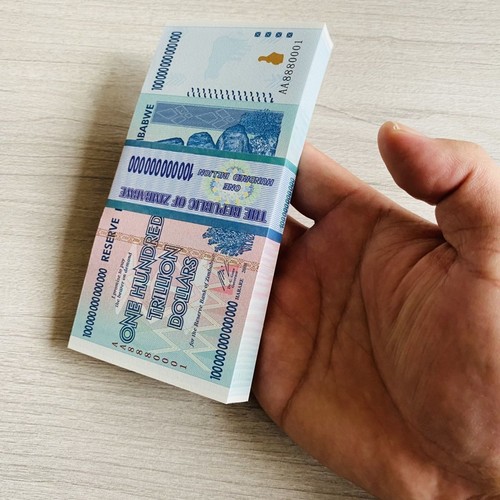 Lot of 100 Zimbabwe 100 Trillion Dollars Banknote 2008  AA Collectibles ZIM Note - Picture 4 of 4