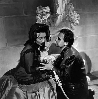 Claude Gensac Giani Esposito in a scene of the dramatic L'Aigle in- Old Photo