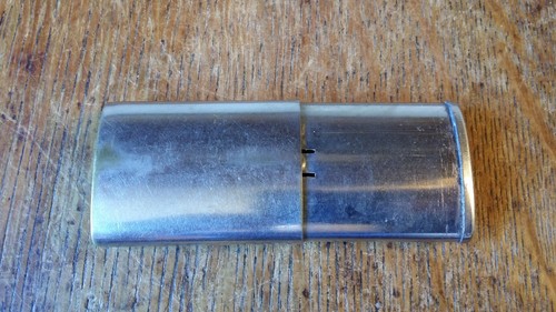 ANTIQUE / VINTAGE ORLIK 99 VESTA SLIDING MATCH CASE - NICKEL BRASS - AUSTRIA - Foto 10 di 10