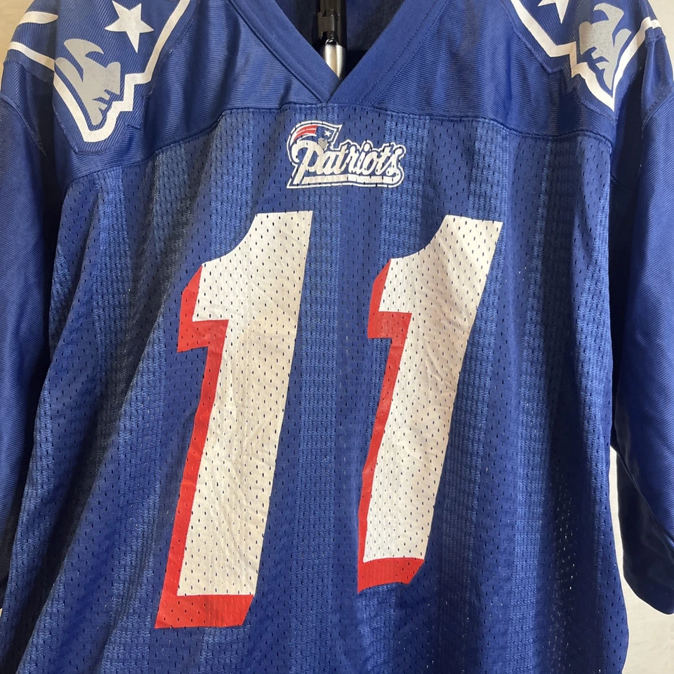 Camiseta de colección para principiantes Drew Bledsoe #11 New England Patriots NFL talla 48  Foto 2 de 4