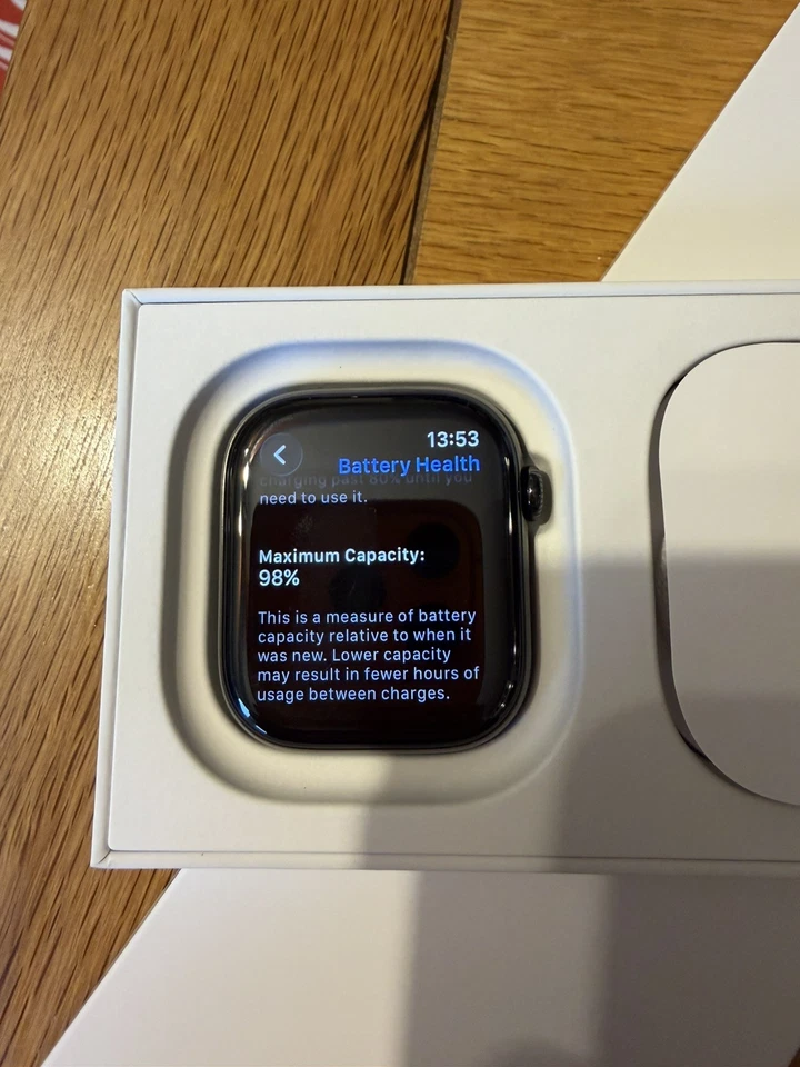 Apple Watch Series 10 Titanium Slate GPS and 4G 46mm with Sport Loop 98% Battery - Image 3 of 4