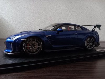 Ignition Model 1/18 Nissan Skyline GT-R R35 Top Secret Blue. Brand
