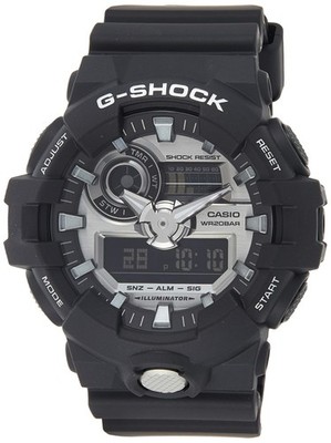 Casio Men's G Shock GA710-1A Black Rubber Quartz Sport Watch