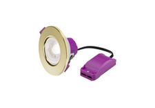 FIRE RATED DOWNLIGHT 6W LED 240V CHANGEABLE COLOUR TEMPERATURE CCT CHROME BLACK
