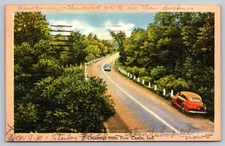 Vintage 1951 Greetings from New Castle Indiana Scenic Road Postcard