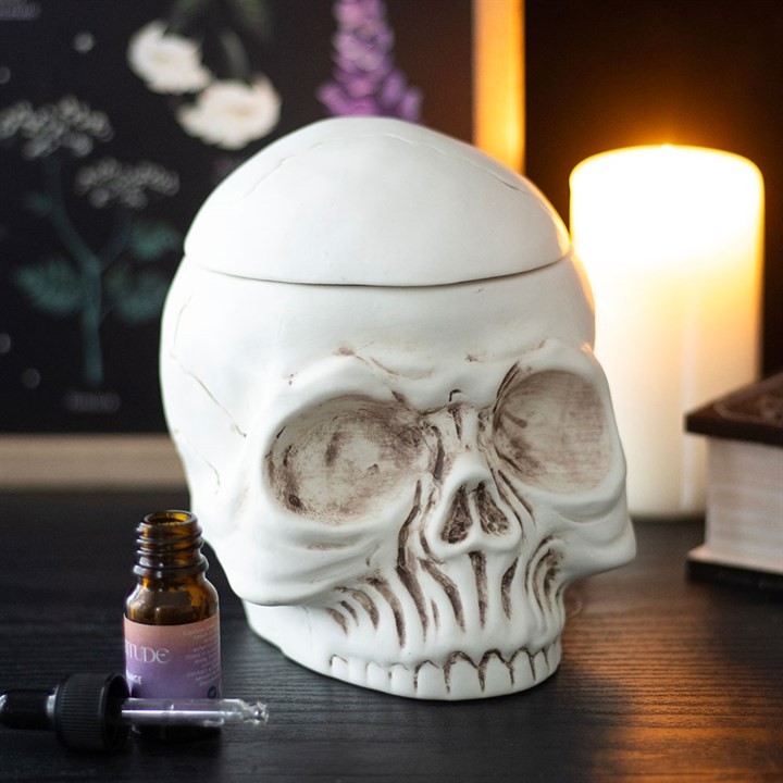 Weathered Skull Oil Burner and Wax Warmer TRACKED DELIVERY COMBINED SHIPPING