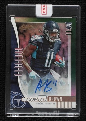 2019 Panini Absolute Green Spectrum Signatures 11/25 AJ Brown Rookie Auto RC a8r