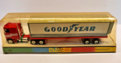 Playart Kenworth COE Semi with GOODYEAR Trailer. Vintage 1970s HK Super Rare NOS