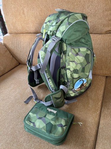 Ergobag Pack Set Bäranusaurus Rex Grün, Hellgrün Rauten - Bild 2 von 3