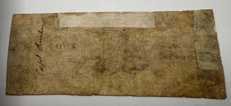 1831  Rare US Note City Bank New York $2 Obsolete Note Peter Maverick Engraver - Image 2 of 2