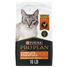 Purina Pro Plan Complete Essentials Adult Dry Cat Food Chicken 16 Lb