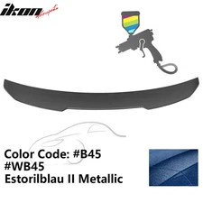 Fits 21-25 BMW G22 4 Series G82 M4 PSM Style Painted #B45 Blue Trunk Spoiler ABS