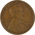 1931-S Lincoln Cent F Uncertified #408