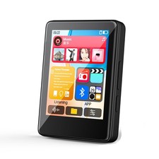 MP3 Player with Bluetooth, Mini Music Player with Built-in HD Speaker, MP3 Pl...