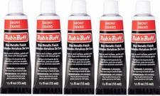 M00276 X5 Morezmore 5 Tubes Fresh Amaco Rub 'N Buff Ebony Black Wax Finish