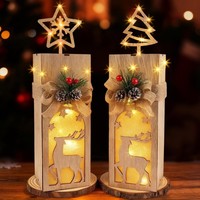 Weihnachtsdeko Innen, Weihnachtsdeko Holz Mit LED Licht, Hirsch Deko Weihnachten