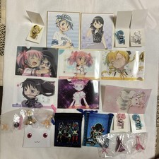 Madoka Magica Complete Set 18 Items Includes Clips Clear Files Figures