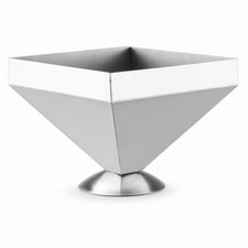 Stainless Steel Pyramid Mold Brushed Pyramid Food Mold Metal for Catering,