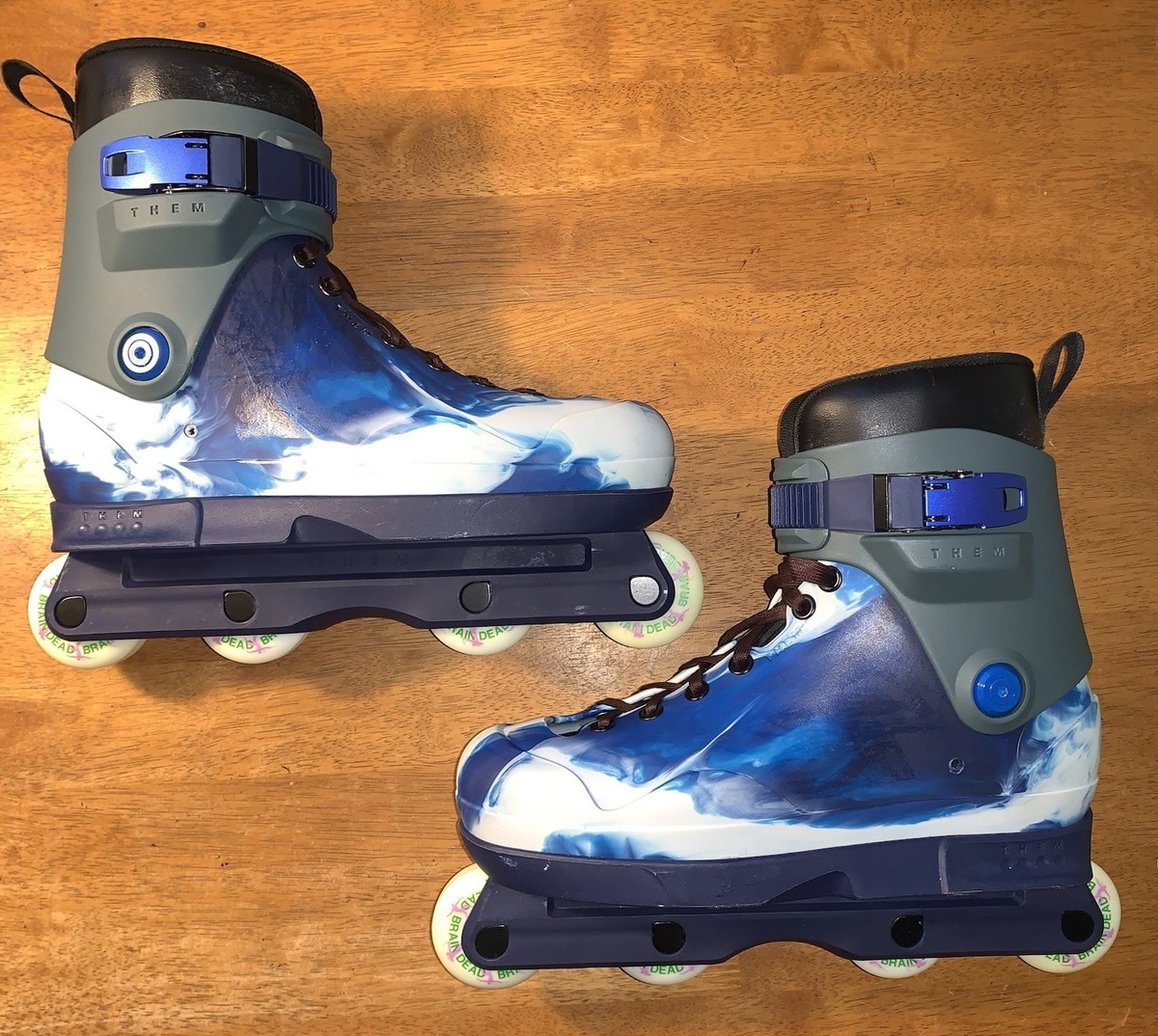 Them 909 Braindead Aggressive Inline Skates Mens Size Medium 9/10 