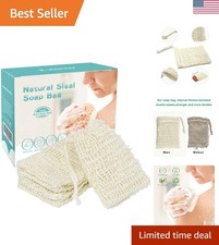 Soap Bag, 5 Pack Natural Sisal Soap Saver, Zero Waste Plastic-Free Soap Net, ...