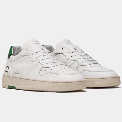 D.A.T.E. Schuh Court Mono White-Green Herren