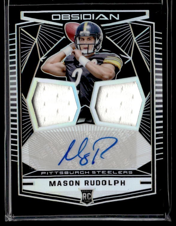 Mason Rudolph Panini Obsidian Rookie Jersey Ink Dual Relics #13 Base