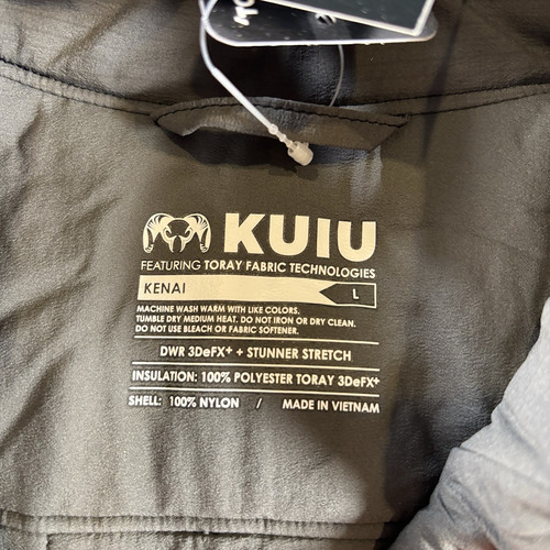 KUIU Kenai Hunting Vest Mens Large NWT Gray Company Embroidery Capital One - Picture 4 of 5