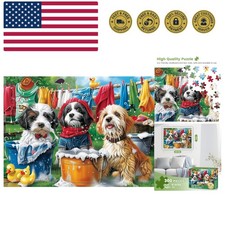 300 Piece Puzzles for Adults,Cute Dogs Jigsaw Puzzle for Adults Kids Seniors,...
