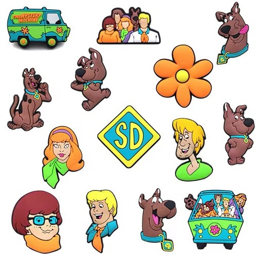 Scooby-Doo Themed Shoe Charms for Crocs Shoes (Set of 14) - Picture 1 of 4
