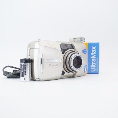Olympus Stylus 105 MJU III 35mm Film Camera 38 105mm Zoom Tested Working + Film