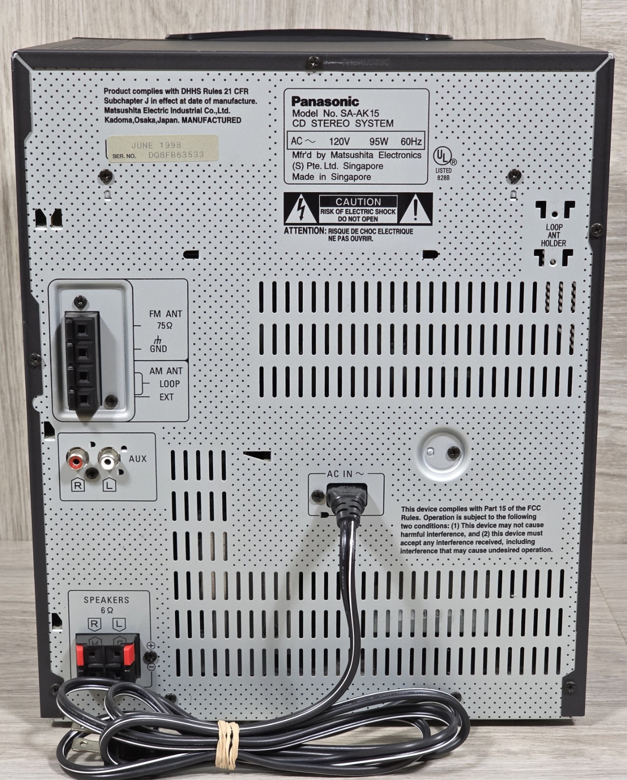 Panasonic SA-AK15 5CDチェンジャー ミニコンポ Panasonic SA-AK15 5CDチェンジャー ミニコンポ｜Yahoo!フリマ（旧