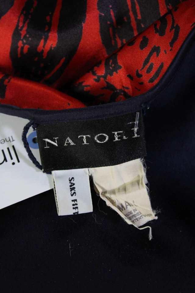 Natori Womens Floral V-neck 3/4 Sleeve Robe Size Small - Image 4 of 4