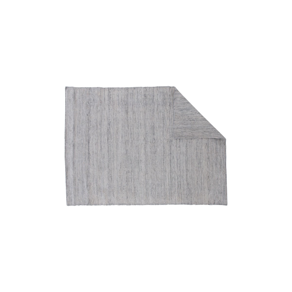 Tapis d&eacute;co Devina grand format argent aux finitions soign&eacute;es haut de gamme - 2