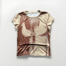 🚨STYLE Save The Queen Jean Paul Gaultier Roses Mesh Top Blouses Womens Y2K