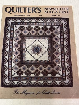 Quilters Newsletter Magazine July/August 1978 #104