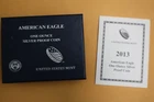 2013-W 1 oz Proof Silver American Eagle (w/Box & CoA)