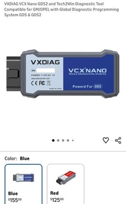 VXDIAG VCX Nano GDS2 and Tech2Win Diagnostic Tool Compatible for GM/OPEL