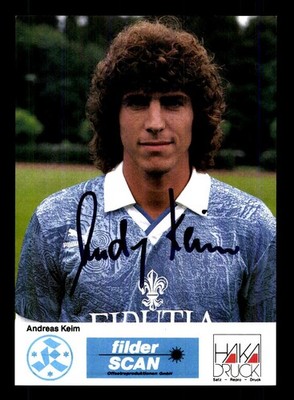 Andreas Keim Autogrammkarte Stuttgarter Kickers 1989-90 Original Signiert