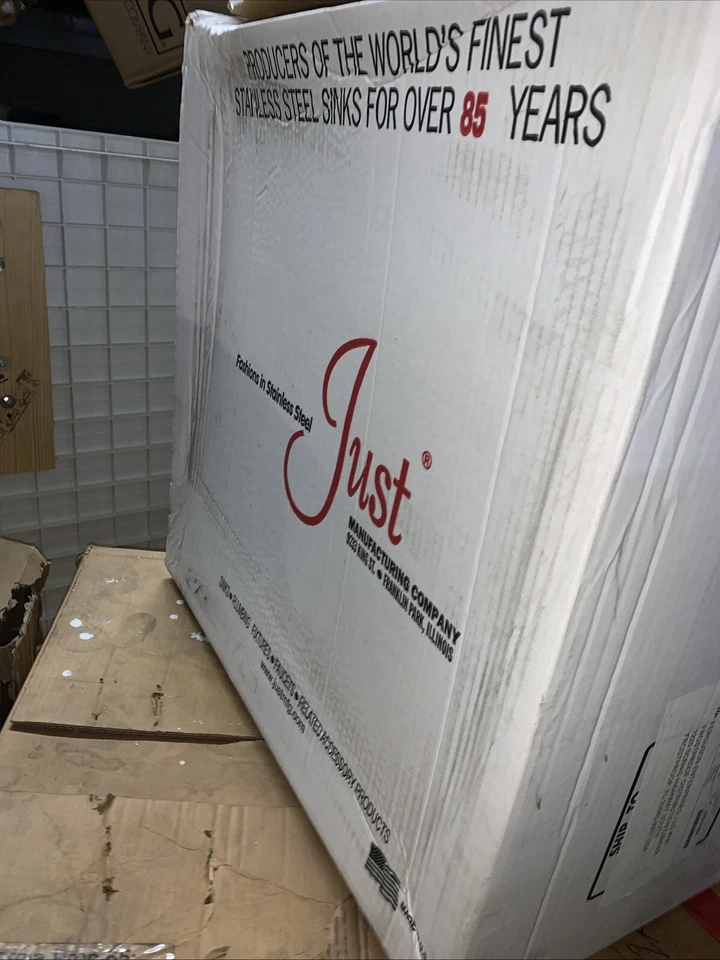 JUST MANUFACTURING USX1620-A 型 304 St 钢 16 英寸 O.D. x 20 英寸厨房水槽 18-Ga — 第 4/4 张图片