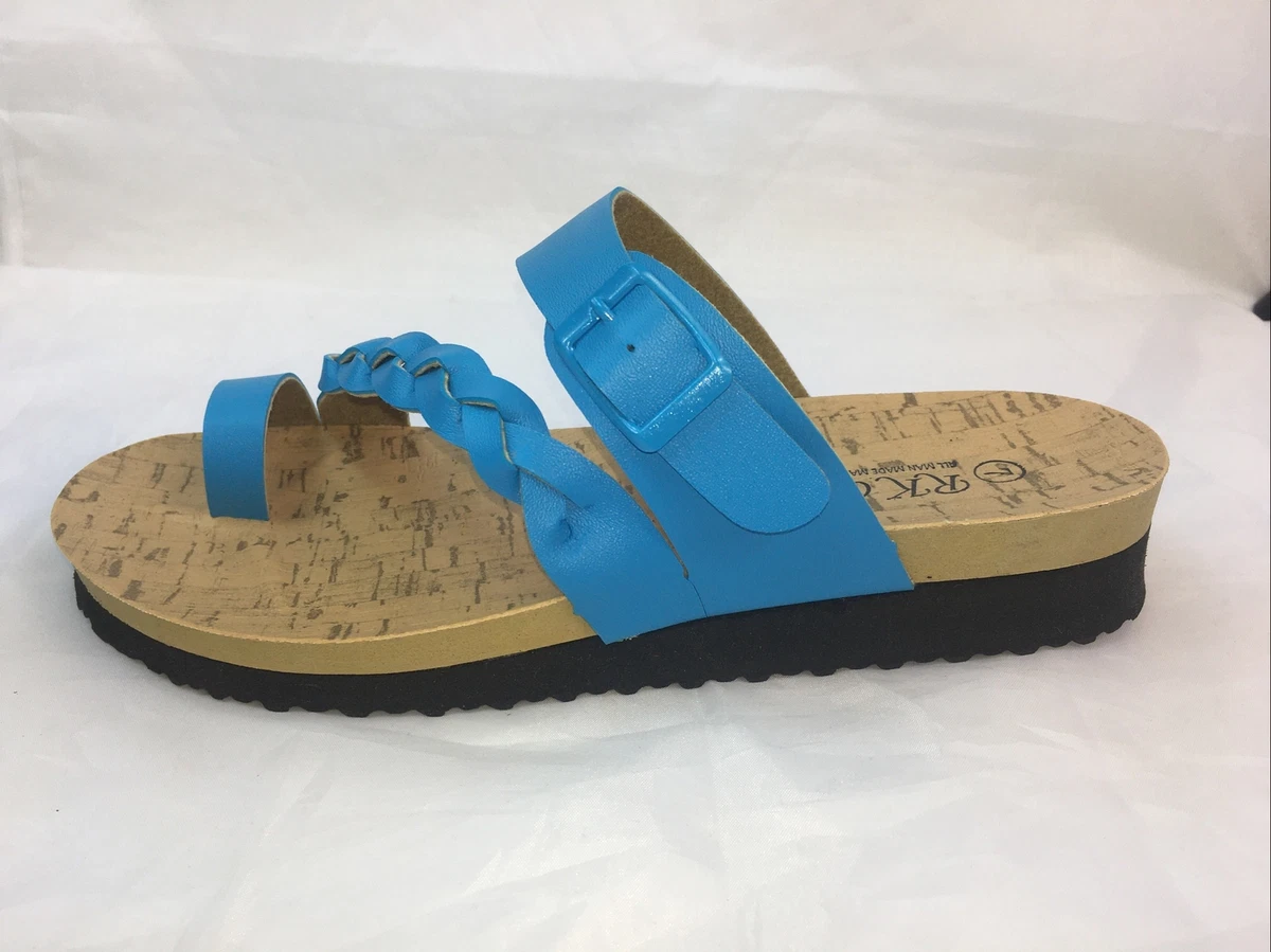 Birks R K REMI T BRAIDED Thong Flip Flop Cork Footbed Foam