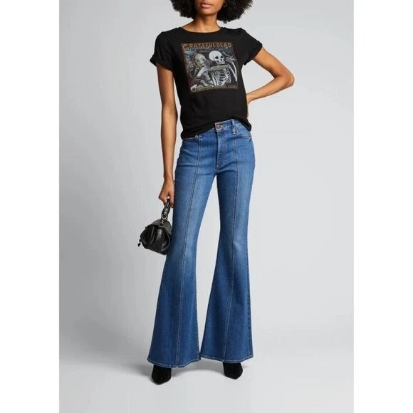 Alice and olivia hotsell bell bottom jeans