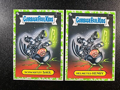 SP Green Spaceballs Rick Moranis Dark Helmet Spoof Garbage Pail Kids 2 Card Set
